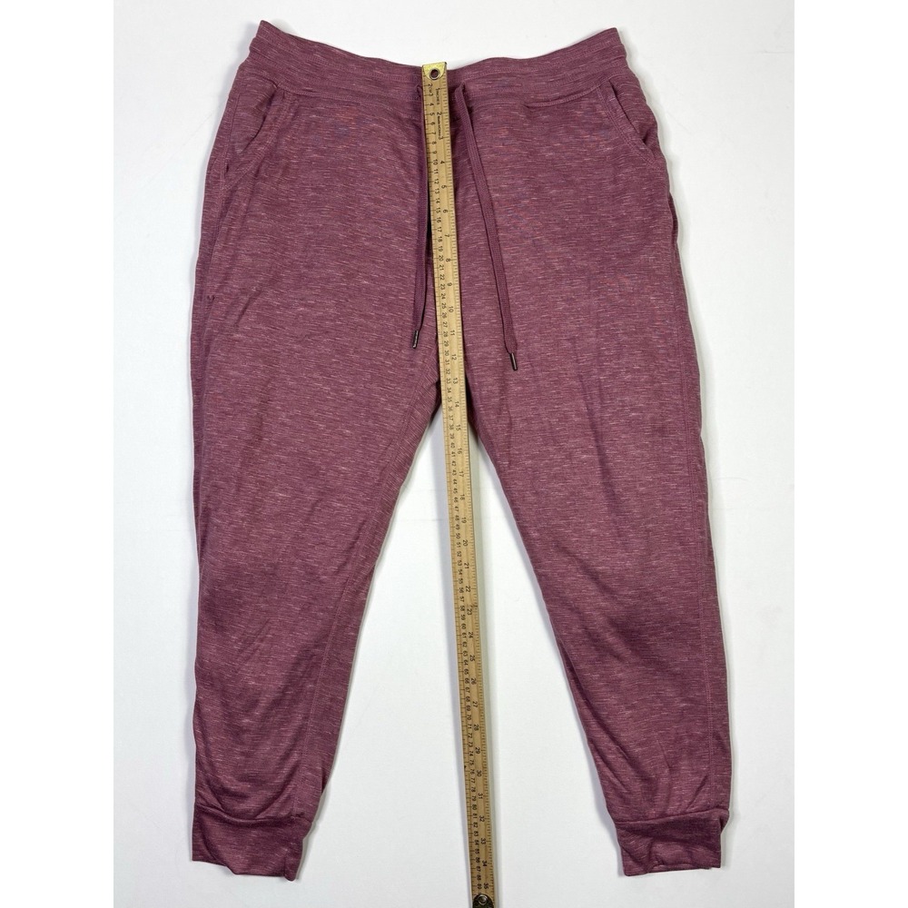 Member's Mark Sherpa Lined Jogger Pants Women's Large Pink Drawstring Cozy - Picture 6 of 11